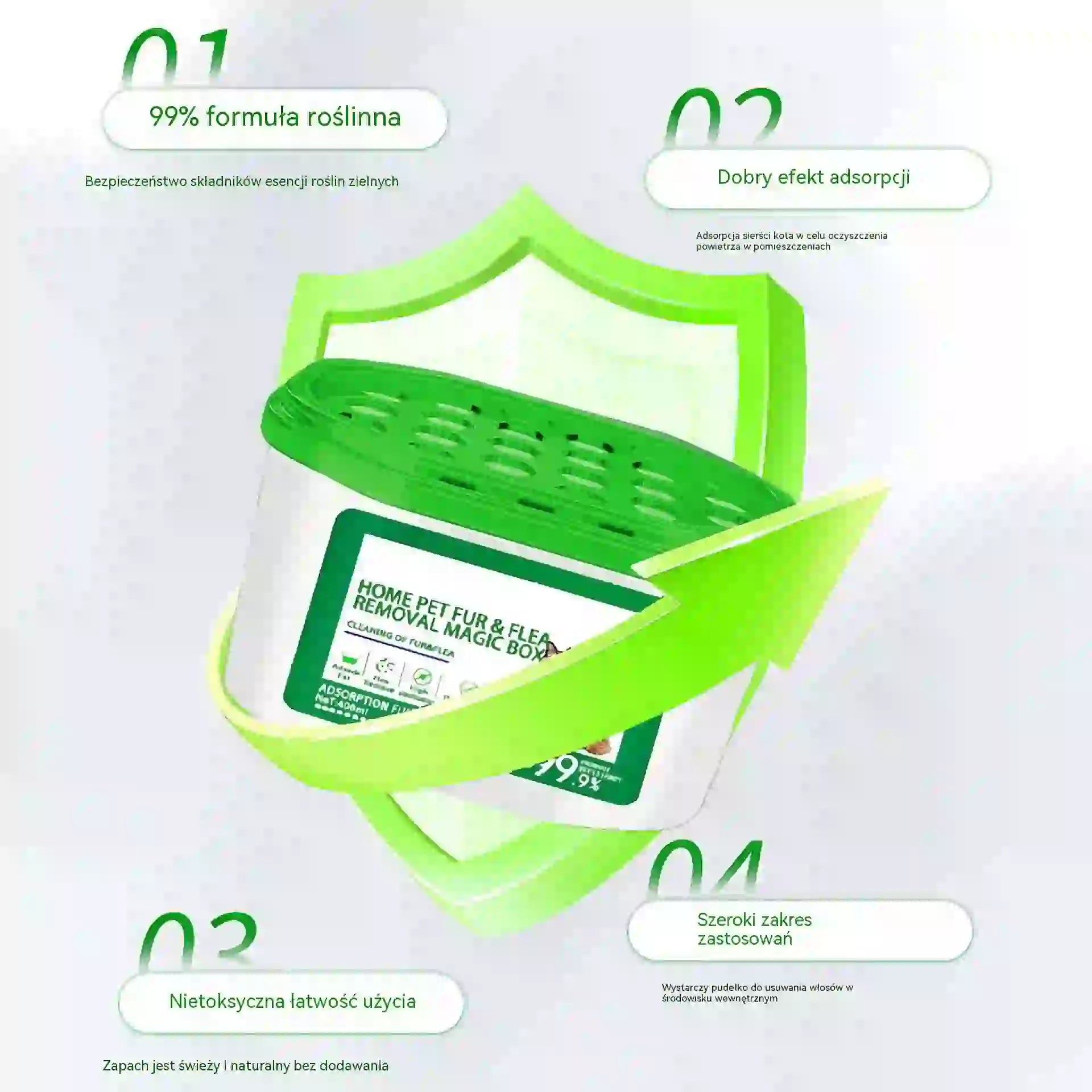 【Kup 1, otrzymaj 1 za darmo】 🔥 Specjalna oferta 2026 – Magiczne pudełko do usuwania sierści i zapachów zwierząt domowych