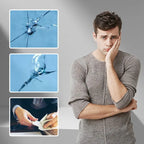 【Kup więcej, zaoszczędź więcej】🔥Zestaw do szybkiej naprawy pęknięć szyby przedniej samochodu🚗🔍
