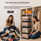 Oferta ograniczona czasowo: 49% zniżki 📦 Duża, wytrzymała, gruba, przezroczysta plastikowa torba do przechowywania ubrań, na przeprowadzkę i do magazynowania