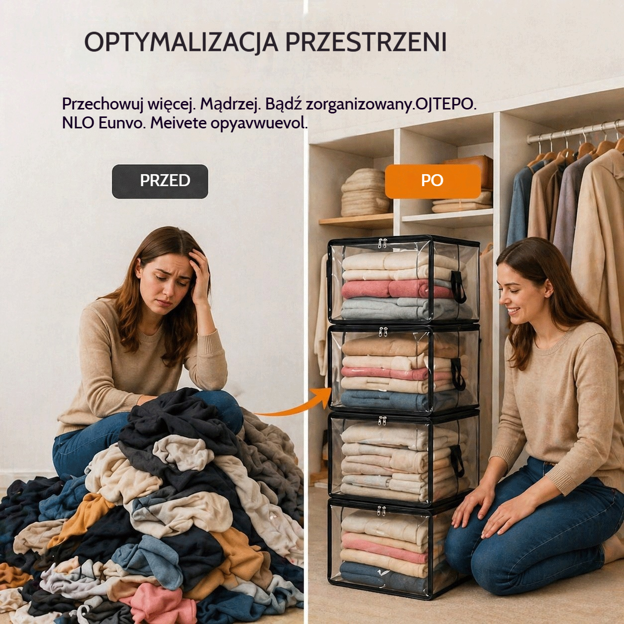 Oferta ograniczona czasowo: 49% zniżki 📦 Duża, wytrzymała, gruba, przezroczysta plastikowa torba do przechowywania ubrań, na przeprowadzkę i do magazynowania