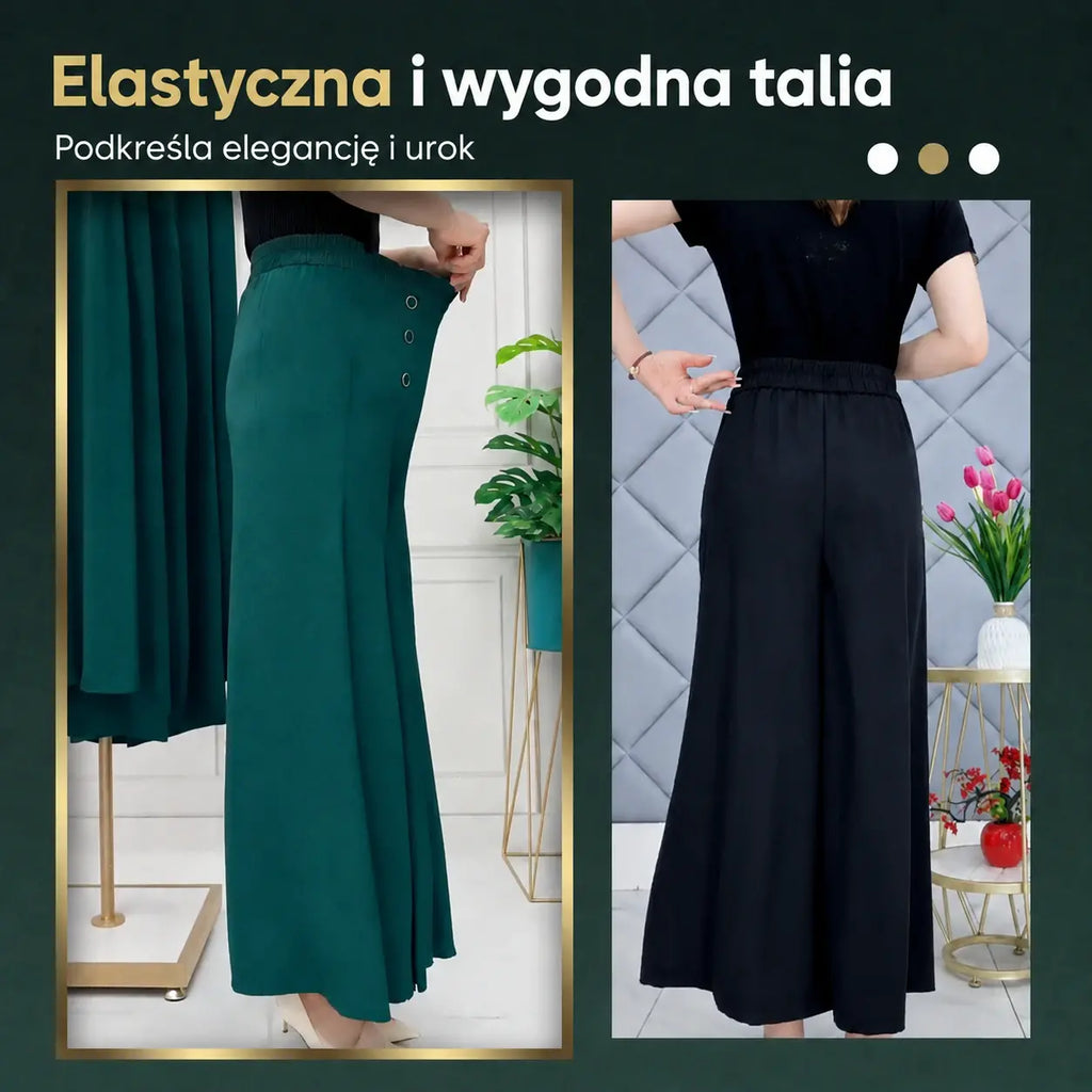 【M–5XL】Szerokie plisowane spodnie – 50% zniżki przez ograniczony czas
