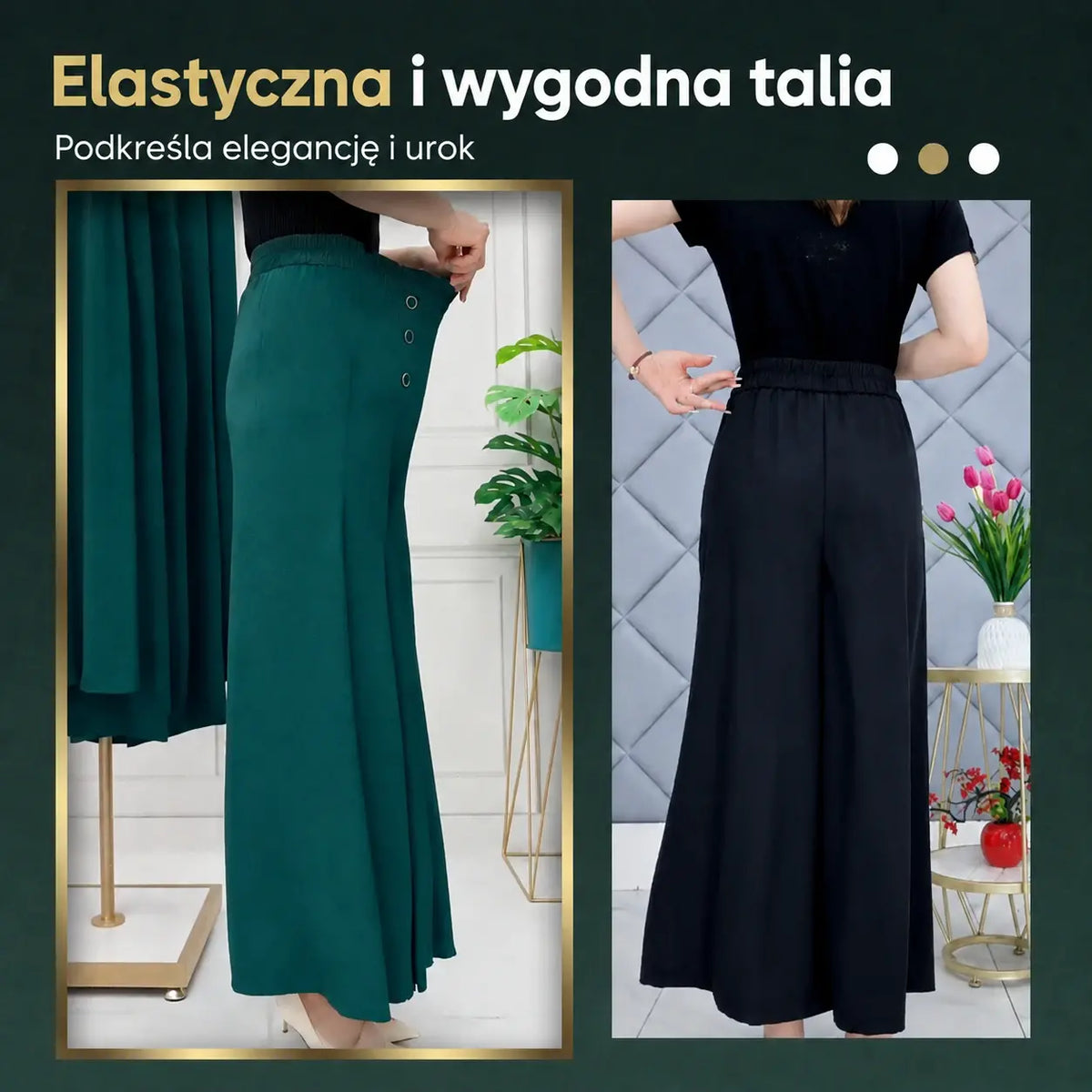 【M–5XL】Szerokie plisowane spodnie – 50% zniżki przez ograniczony czas