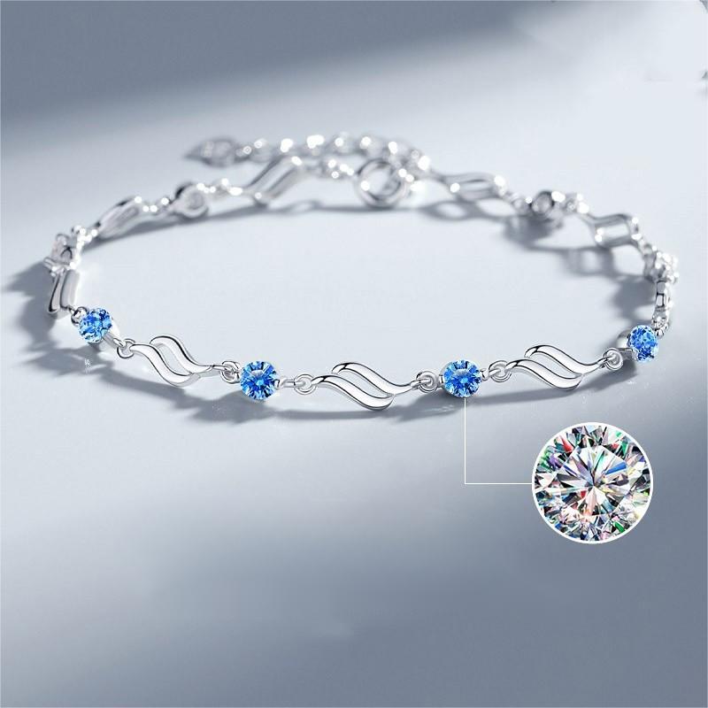 ✨✨【Kup 1, a 1 otrzymasz gratis】💎Serce oceanu 925 srebro bransoletka