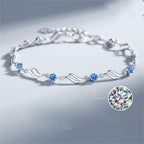 ✨✨【Kup 1, a 1 otrzymasz gratis】💎Serce oceanu 925 srebro bransoletka