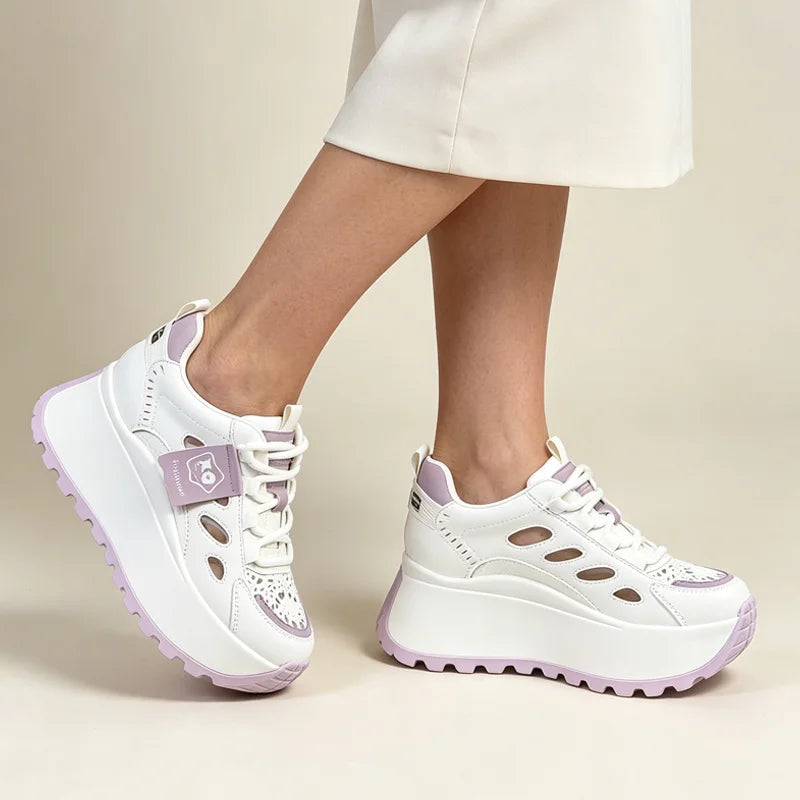👟Letnie buty na co dzień z perforowanym wzorem i grubą podeszwą – nowoczesne, przewiewne i niezwykle wygodne