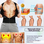 50% OFF 【S-4XL】💪Męska kamizelka modelująca do treningu, intensywne pocenie 🔥, szybkie spalanie tłuszczu ⚡