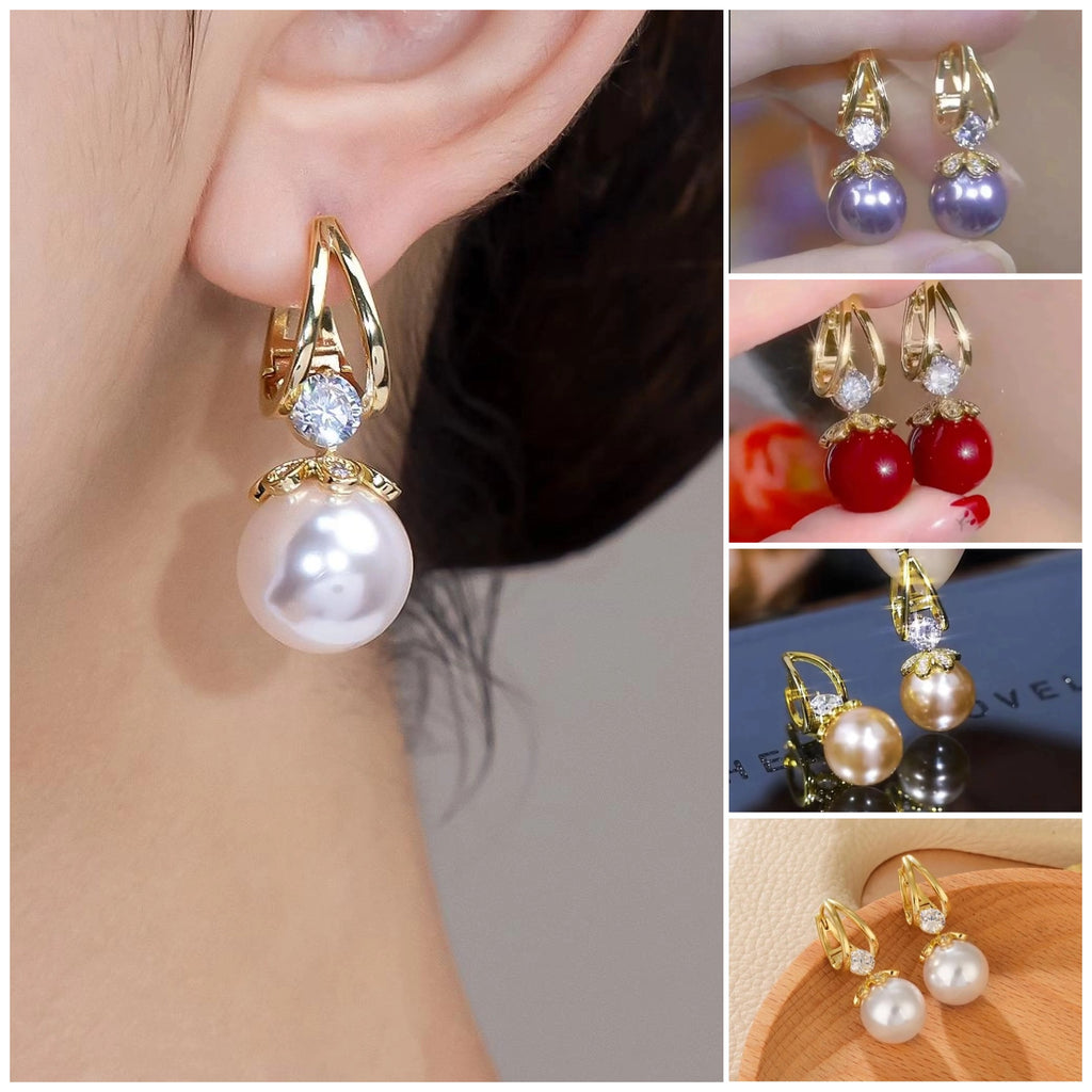 💋【🔥Oferta ograniczona czasowo🔥】Nowy styl francuskich luksusowych perłowych srebrnych kolczyków z 2026 r.