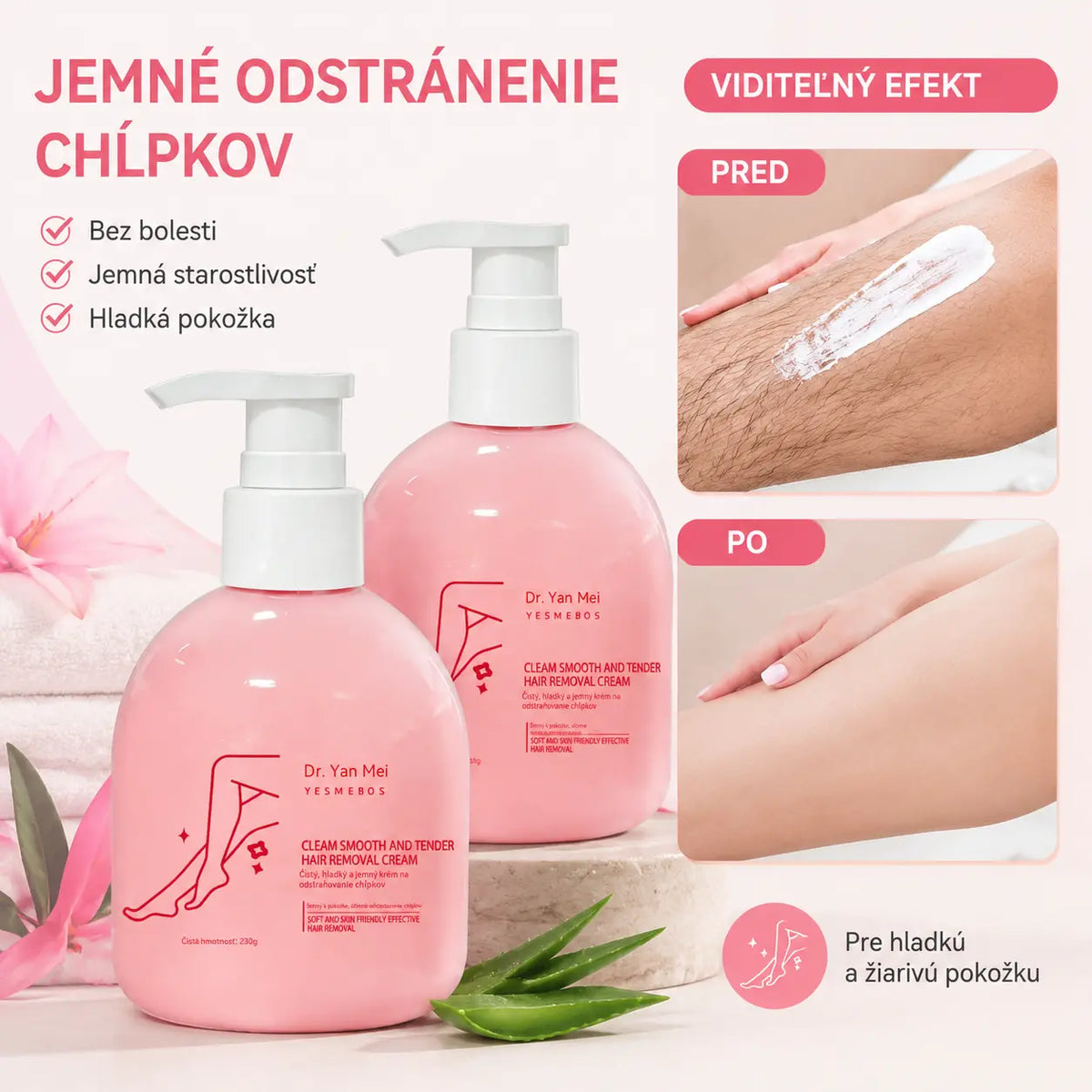✨Delikatna depilacja bez podrażnień – krem do usuwania włosków