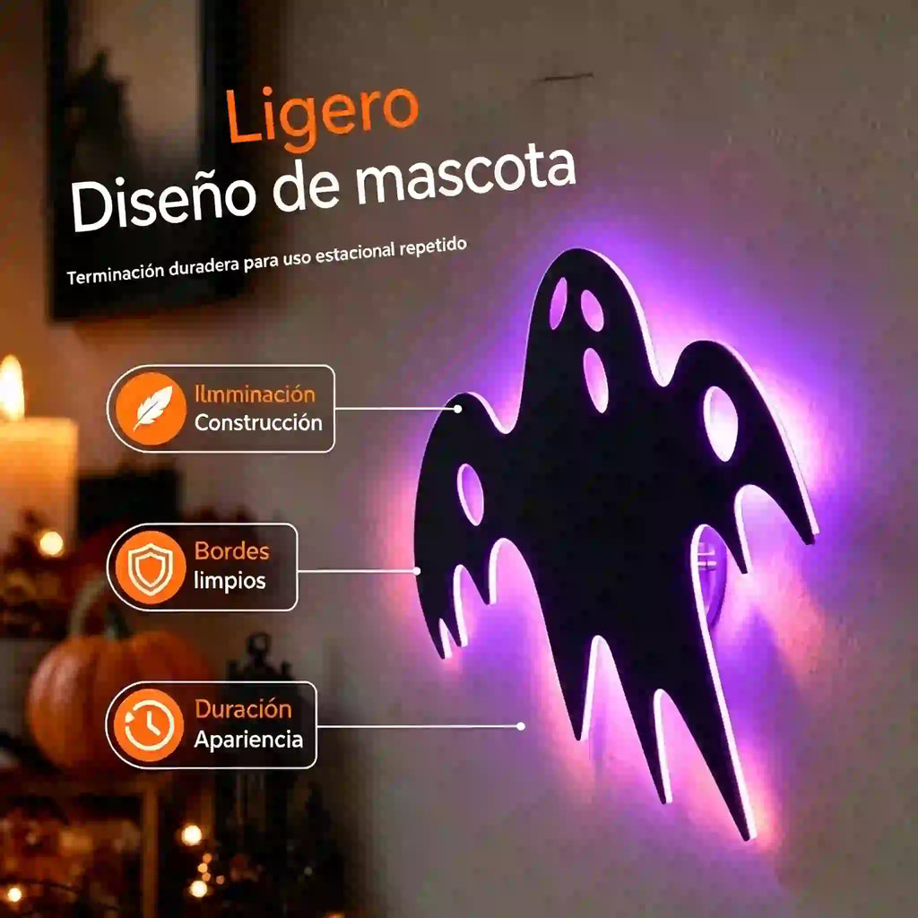 【Zestaw 8 sztuk】🎃🎃 Świecące w ciemności naklejki ścienne na Halloween