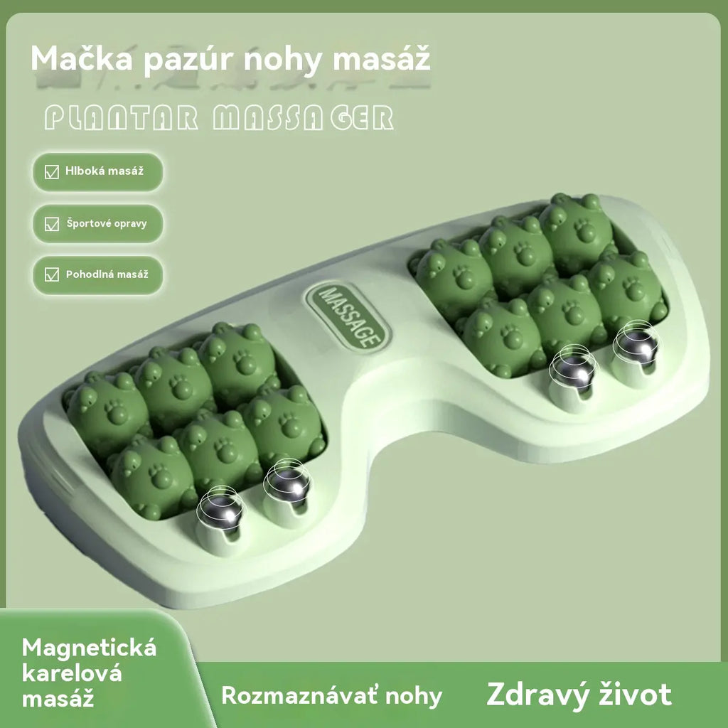 💜🦶 Przenośny podwójny wałek do masażu stóp 💯