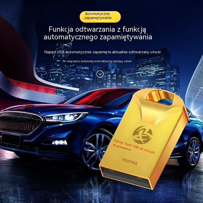 🔥🔥【32 GB】Wysokiej jakości uniwersalny dysk flash USB do muzyki samochodowej【2500 popularnych piosenek + 100 filmów】