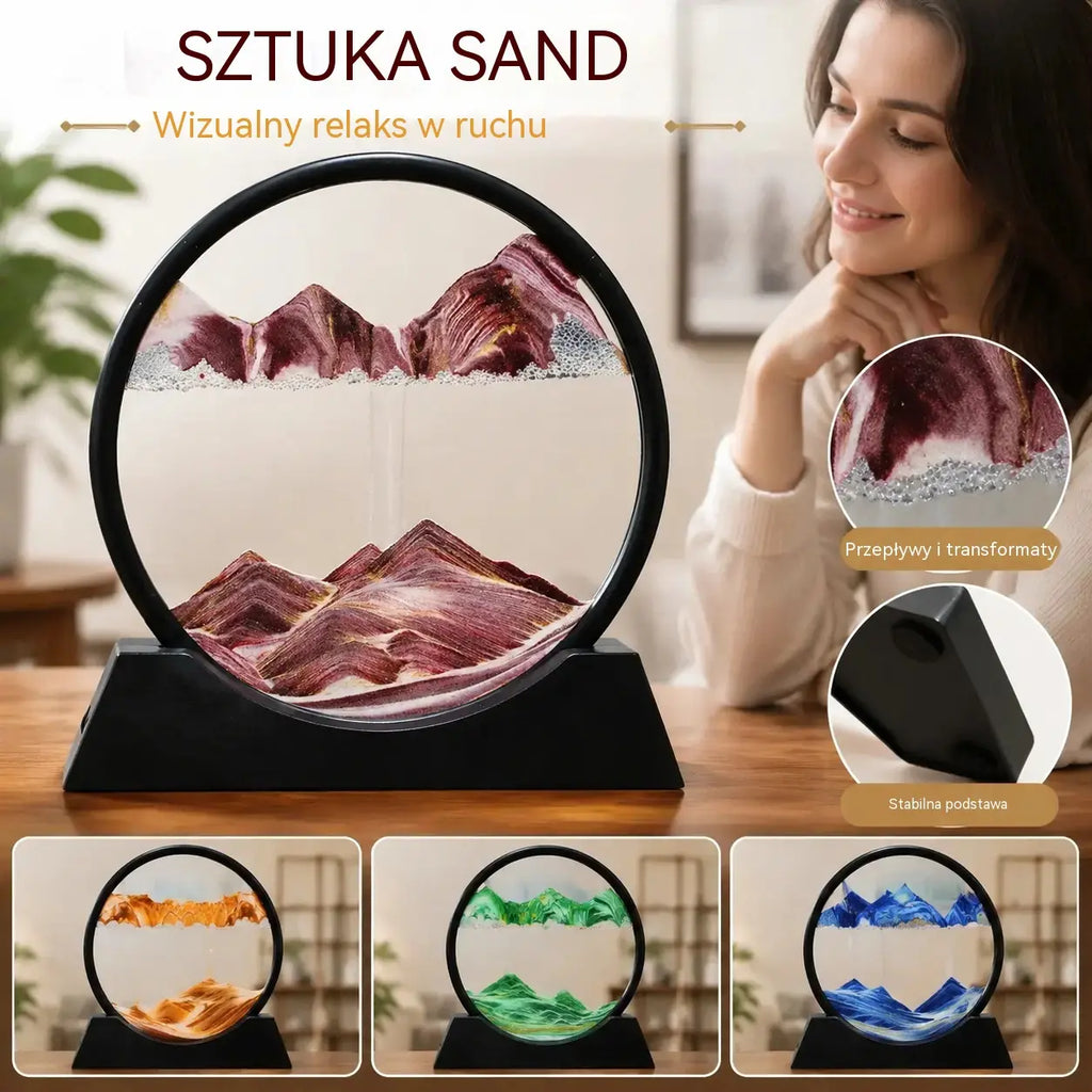 🏡🖼️ Obraz 3D z ruchomymi piaskami do dekoracji domu