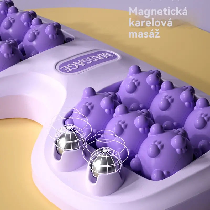 💜🦶 Przenośny podwójny wałek do masażu stóp 💯