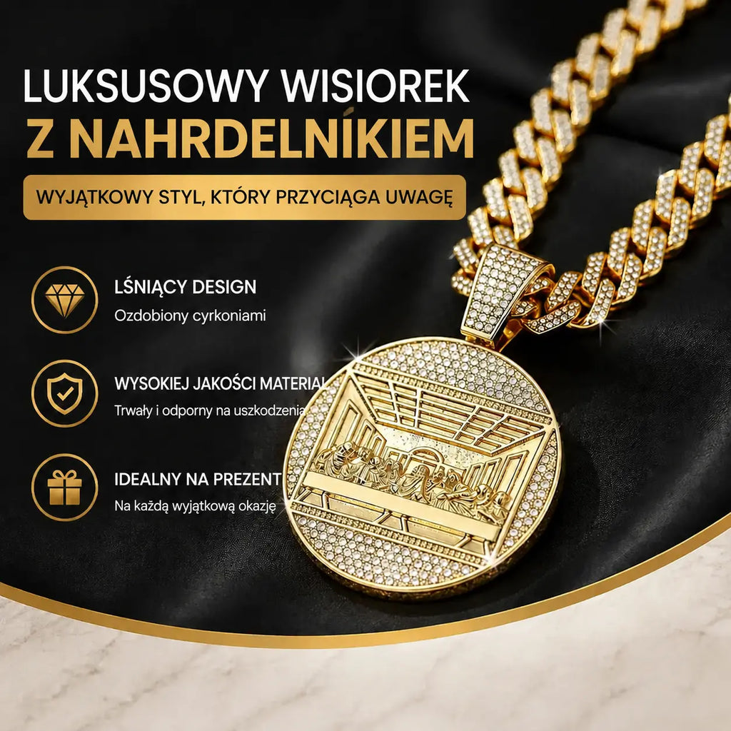 📢📢50% zniżki!! ✨ Lśniący wisiorek na łańcuszku w stylu kubańskim | Natychmiast odśwież swój styl💎
