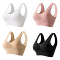 【4 szt.】【S-5XL】 Seksowny biustonosz push-up bez fiszbin dla dużych rozmiarów