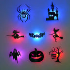 【Zestaw 8 sztuk】🎃🎃 Świecące w ciemności naklejki ścienne na Halloween