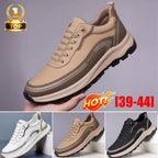 🔥Hit Sprzedaży 【Rabat 50%】👟【39-45】Wodoodporne i odporne na plamy skórzane trampki z miękką i wygodną podeszwą.