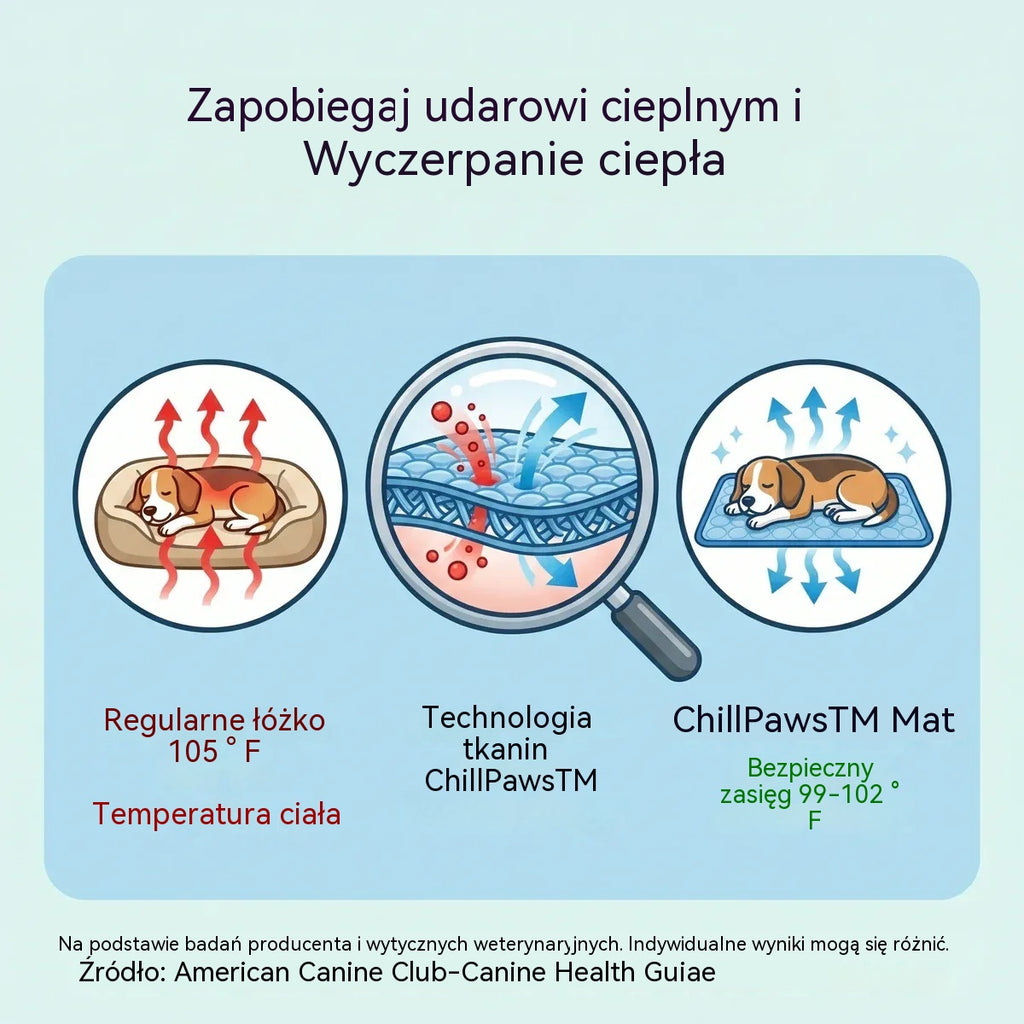 🧊🐶【70 * 55cm】🐱Chłodząca mata dla psa i kota – natychmiastowa ulga w upalne dni lata!