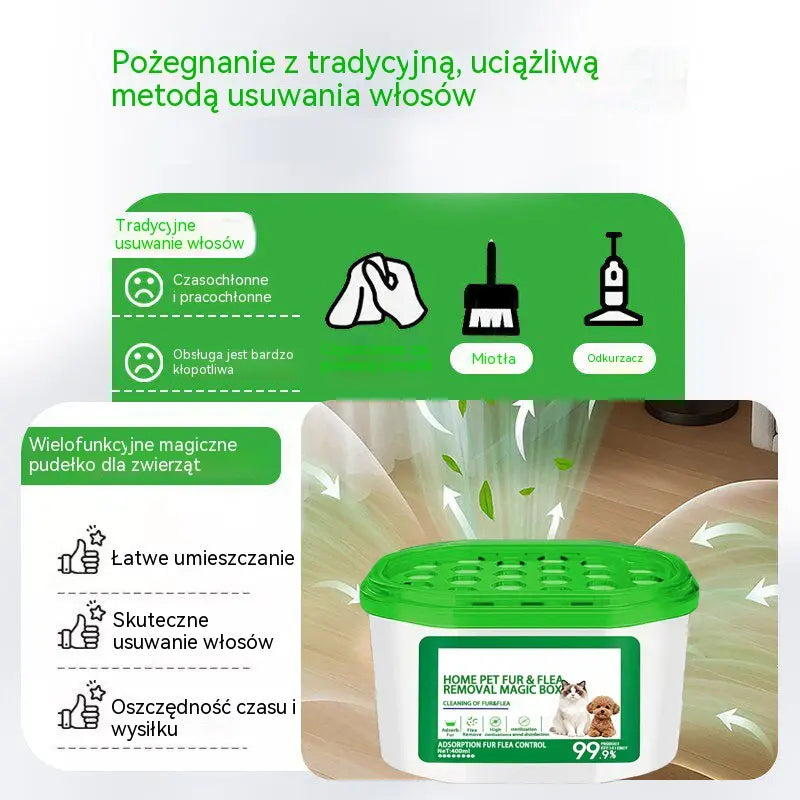 【Kup 1, otrzymaj 1 za darmo】 🔥 Specjalna oferta 2026 – Magiczne pudełko do usuwania sierści i zapachów zwierząt domowych