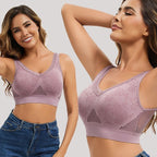 🔥Hit Sprzedaży 【Rabat 50%】👙【40-120 kg】【Zestaw 3 sztuk】✨ Biustonosz koronkowy bez fiszbin z wysokim wsparciem dla kobiet