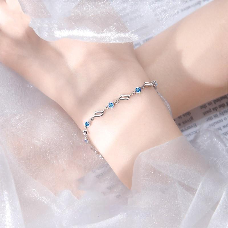 ✨✨【Kup 1, a 1 otrzymasz gratis】💎Serce oceanu 925 srebro bransoletka