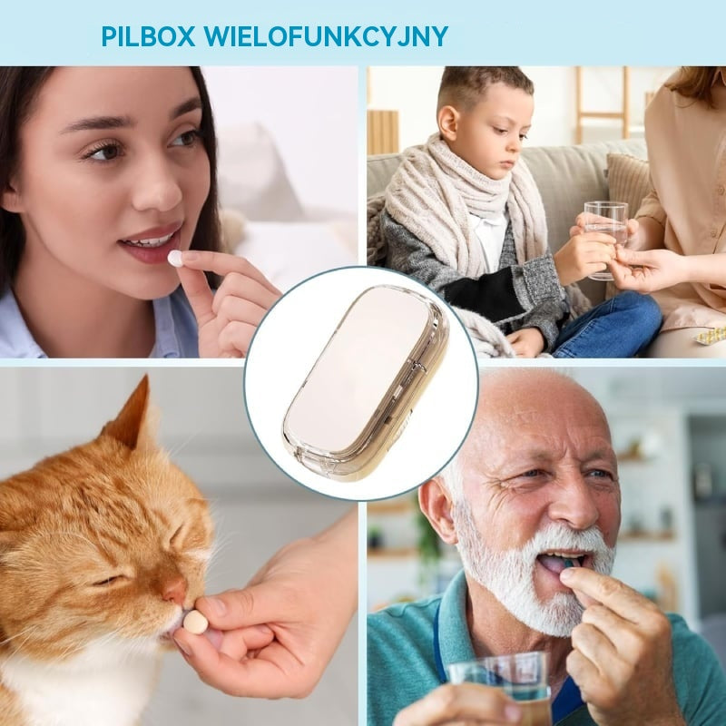 💊【50% OFF !】🧰 Przenośny, hermetyczny i odporny na wilgoć wielofunkcyjny organizer na tabletki