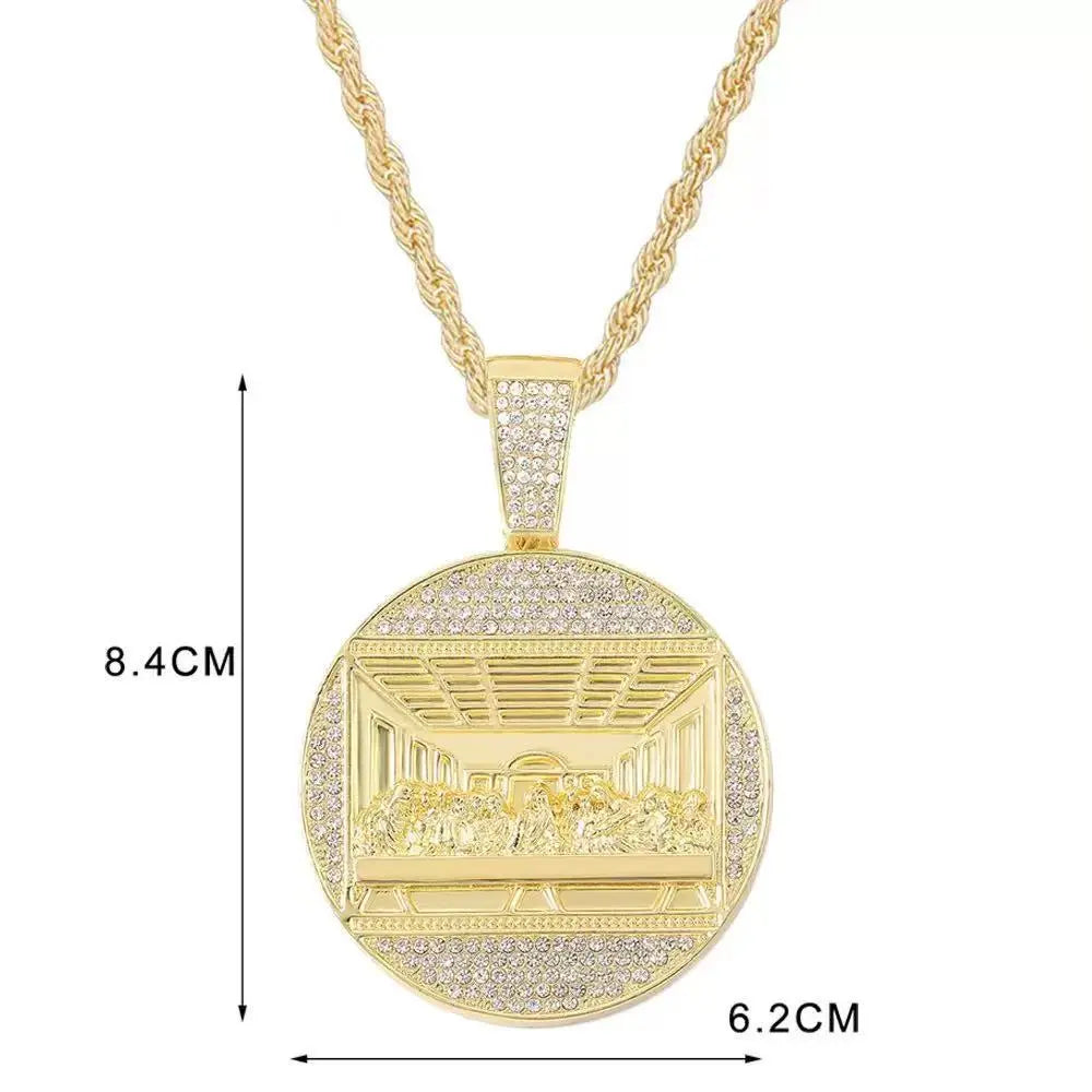 📢📢50% zniżki!! ✨ Lśniący wisiorek na łańcuszku w stylu kubańskim | Natychmiast odśwież swój styl💎