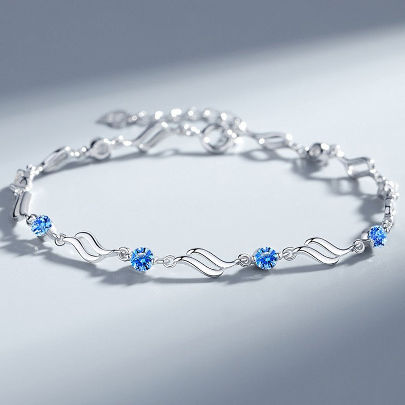 ✨✨【Kup 1, a 1 otrzymasz gratis】💎Serce oceanu 925 srebro bransoletka