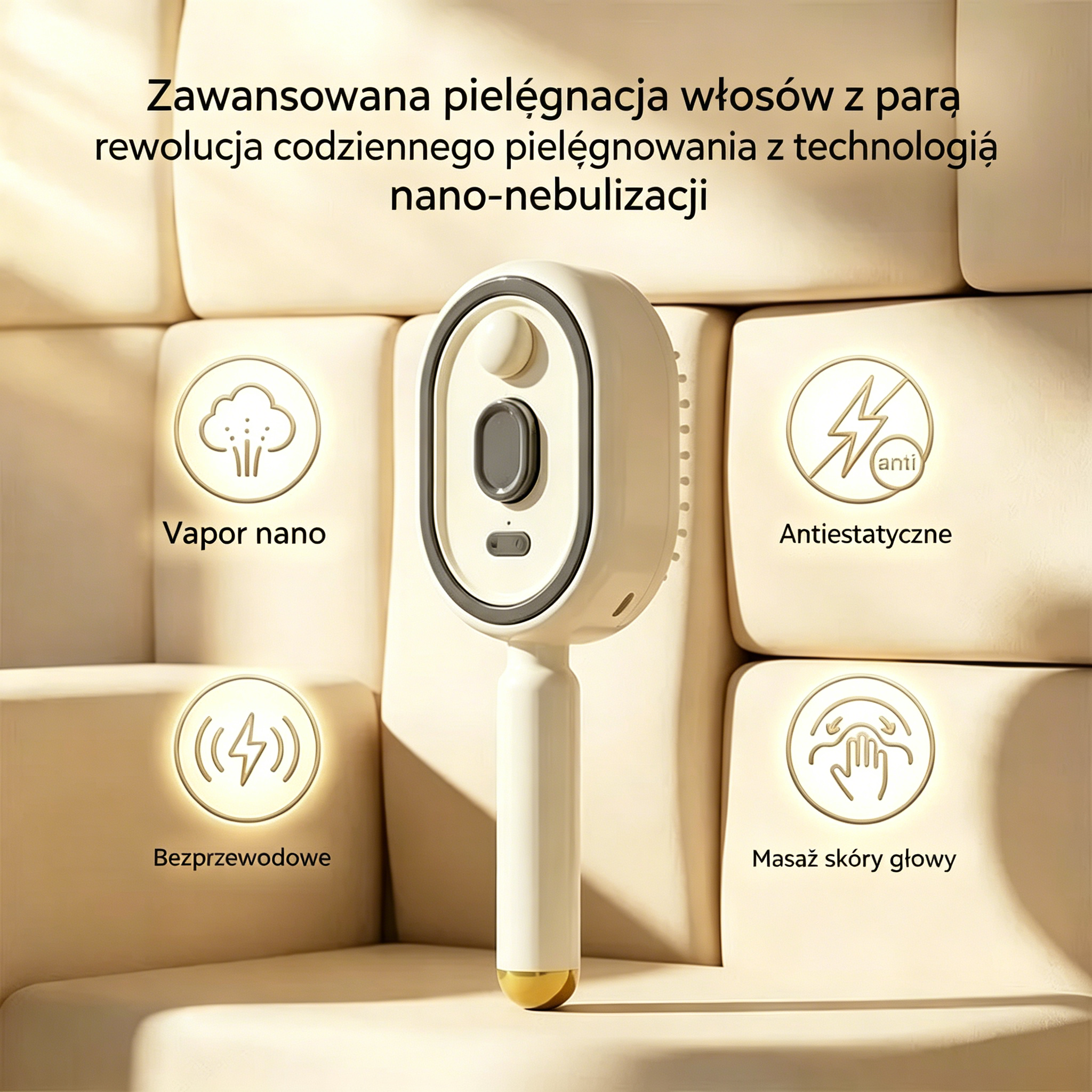 💨🔥 【Grzebień z rozpylaczem】 Pielęgnacja olejkami eterycznymi, zapobiega wypadaniu włosów, masuje skórę głowy⚡