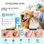 🐶【Kup 1, otrzymaj 1 gratis】【2 za 109  zł. 】🐱 Środek do czyszczenia uszu łagodzący swędzenie u psów i kotów.