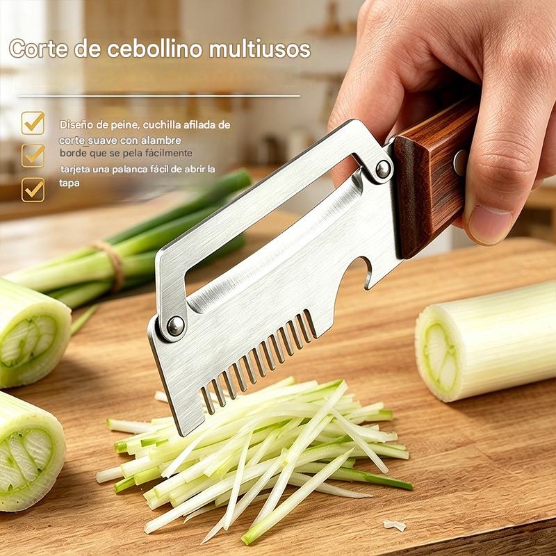 ✅Kup 1, a 1 otrzymasz gratis (2 sztuki) 🧅🔪 Wielofunkcyjny obierak kuchenny 3 w 1: obiera, kroi warzywa, kroi mięso i otwiera butelki! 🔥