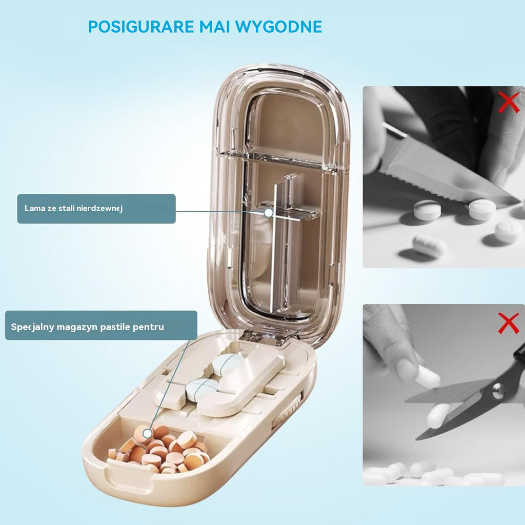 💊【50% OFF !】🧰 Przenośny, hermetyczny i odporny na wilgoć wielofunkcyjny organizer na tabletki