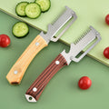 ✅Kup 1, a 1 otrzymasz gratis (2 sztuki) 🧅🔪 Wielofunkcyjny obierak kuchenny 3 w 1: obiera, kroi warzywa, kroi mięso i otwiera butelki! 🔥