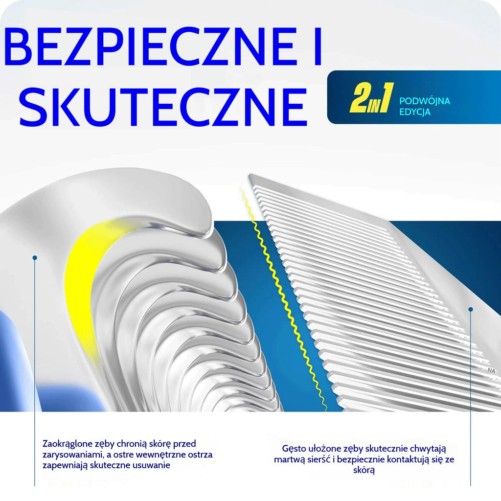 49% OFF 🐾 Profesjonalne narzędzie do usuwania martwego włosa dla psów i kotów: łagodne, skuteczne i dom wolny od włosów ✨💖