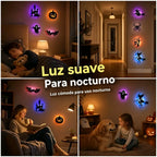 【Zestaw 8 sztuk】🎃🎃 Świecące w ciemności naklejki ścienne na Halloween
