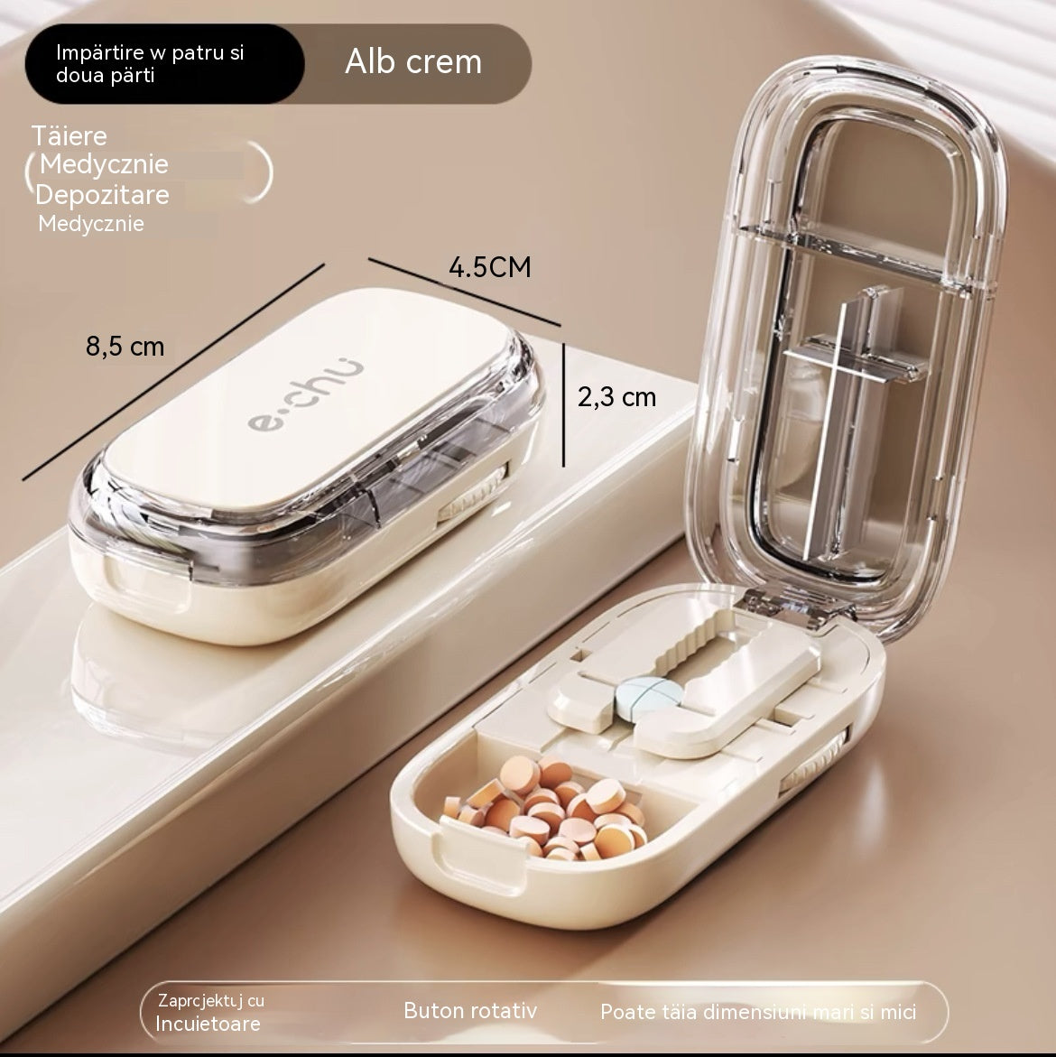 💊【50% OFF !】🧰 Przenośny, hermetyczny i odporny na wilgoć wielofunkcyjny organizer na tabletki