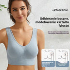 【4 szt.】【S-5XL】 Seksowny biustonosz push-up bez fiszbin dla dużych rozmiarów