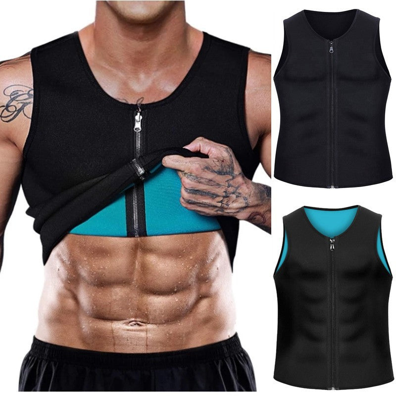50% OFF 【S-4XL】💪Męska kamizelka modelująca do treningu, intensywne pocenie 🔥, szybkie spalanie tłuszczu ⚡