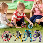 🔥✨Nowy transformujący spinner fidget robot — obrotowa zabawka antystresowa