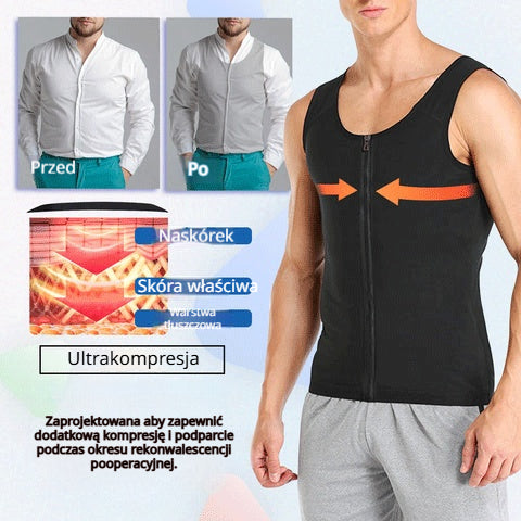 50% OFF 【S-4XL】💪Męska kamizelka modelująca do treningu, intensywne pocenie 🔥, szybkie spalanie tłuszczu ⚡