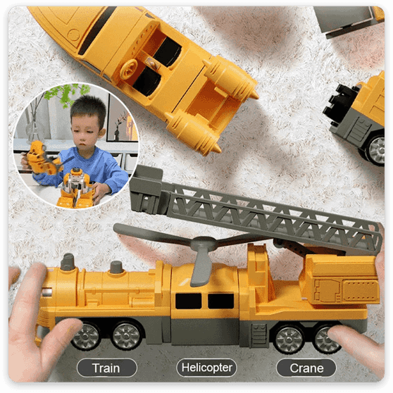 【50% PROMOCJI】【16 sztuk】Klocki magnetyczne, Edukacyjne zabawki Transformers