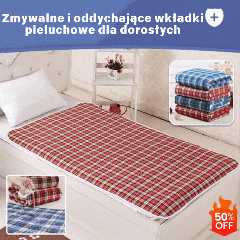 🤩 🛌 Zmywalna, oddychająca wkładka do pielęgnacji pieluszek dla dorosłych